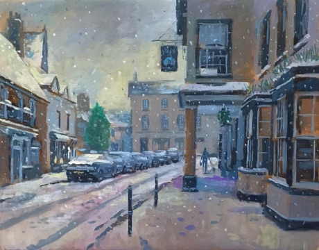 "Fore Street Snow" 46 x 36cm
£495 framed £425 unframed